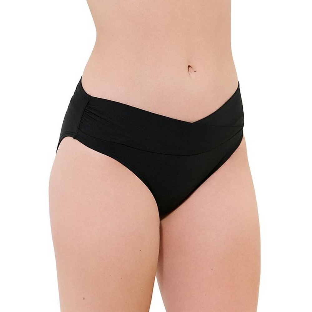 Freshwater Black Twist Sash Hipster Swim Bottoms, size XXL, new!